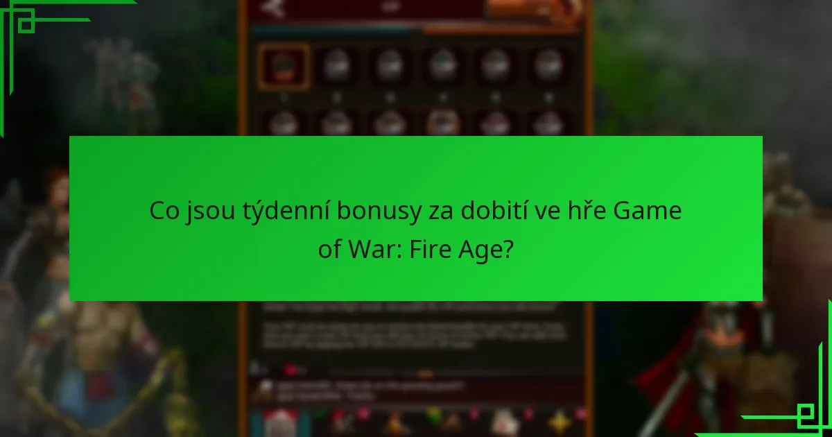 Jak uplatnit týdenní bonusy za dobití?