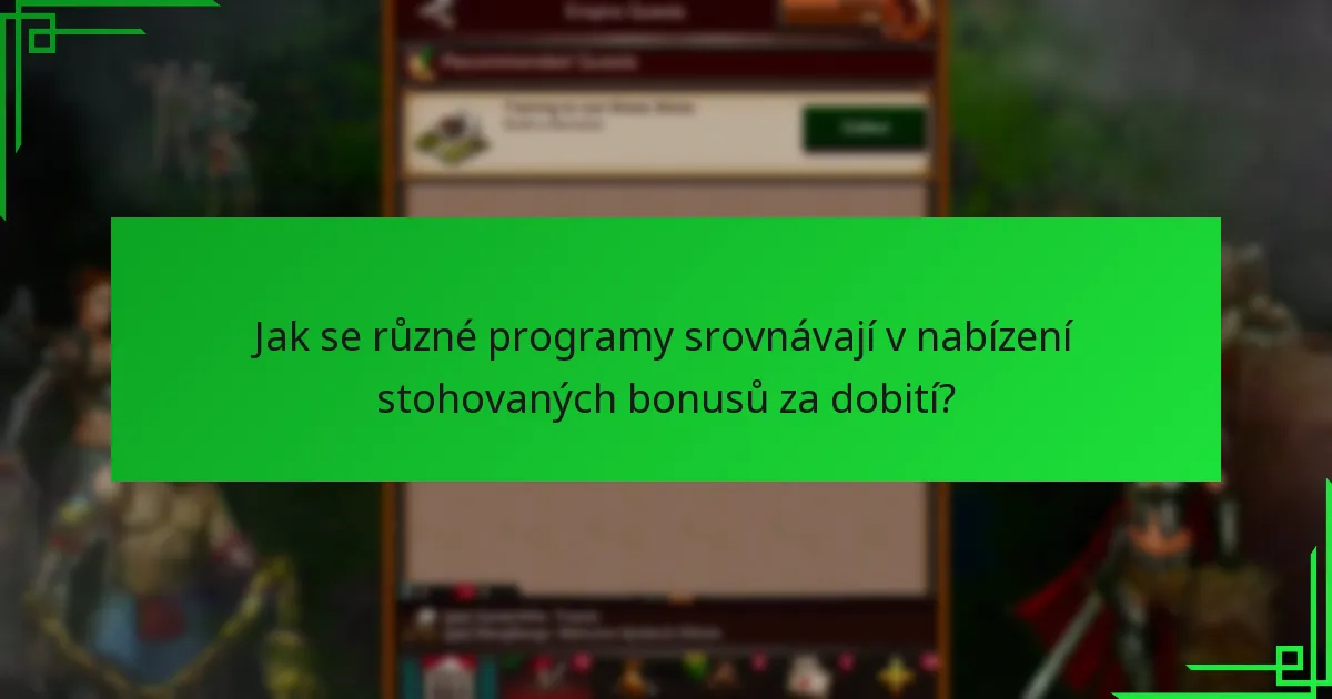 Jaké strategie maximalizují stohované bonusy za dobití?