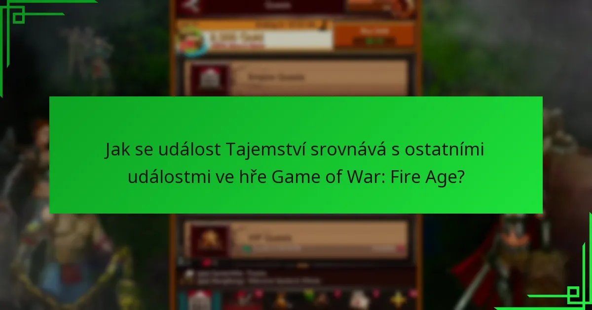 Jaké jsou nákupy v rámci hry související s událostí Tajemství?